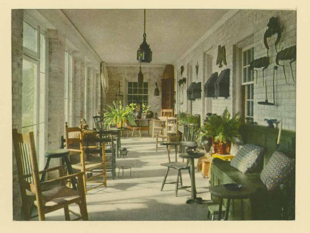 Chestertown House porch, 1927